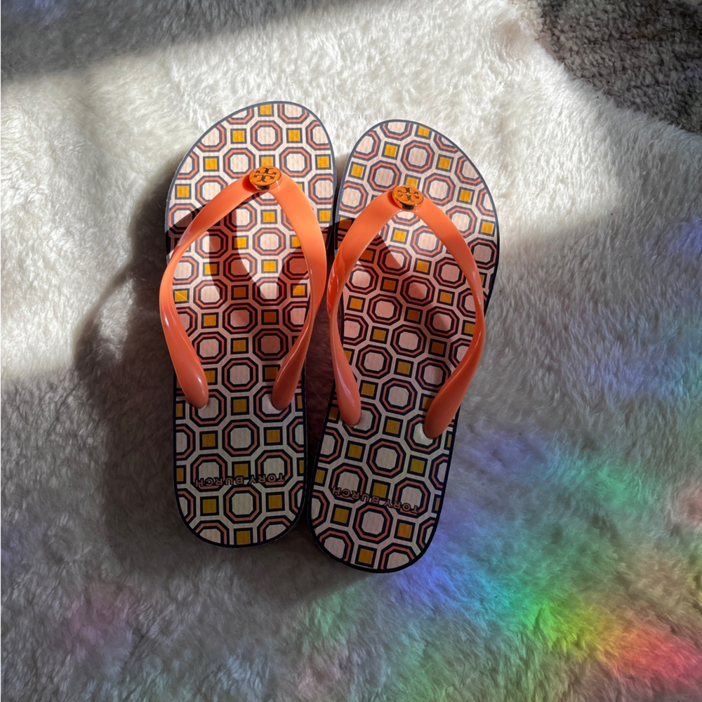 Tory Burch Retro Flip Flops